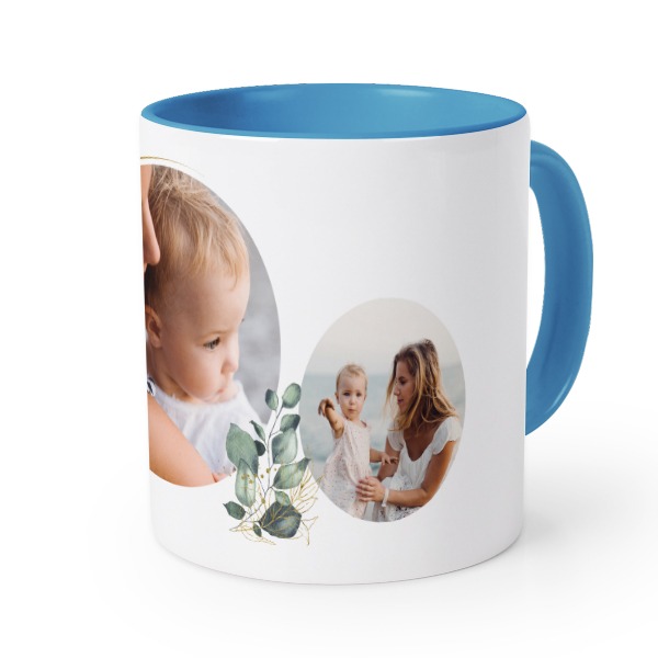 Farbige Tasse blau