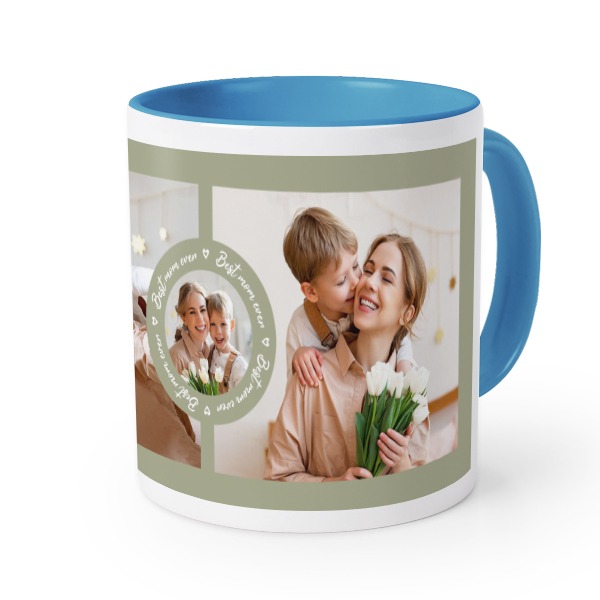 Farbige Tasse blau
