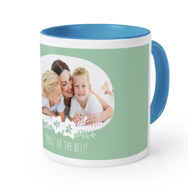 Gekleurde mok blauw