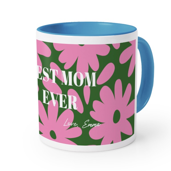 Farbige Tasse blau