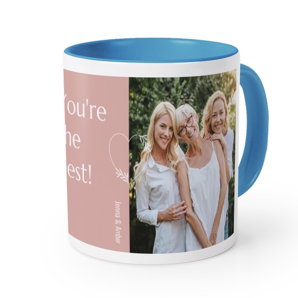 Mugg med färg blå
