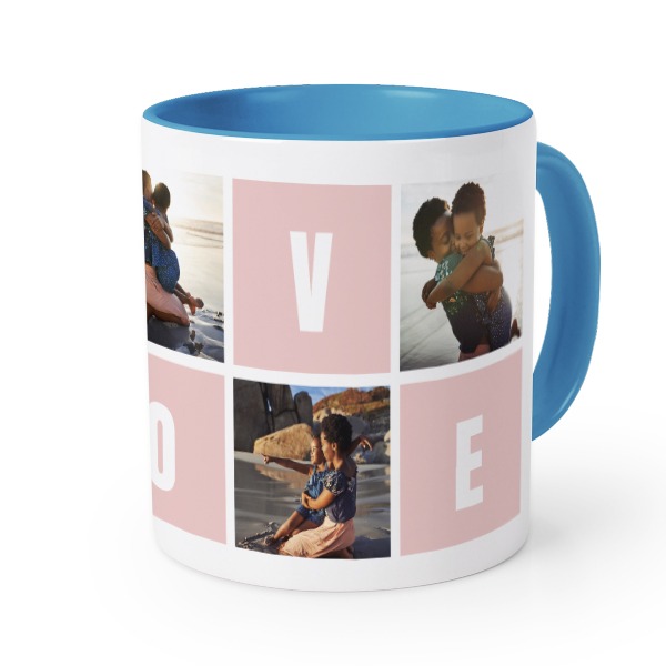 Farbige Tasse blau