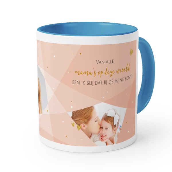 Gekleurde mok blauw