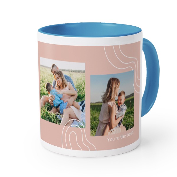 Farbige Tasse blau Farbige Tasse blau