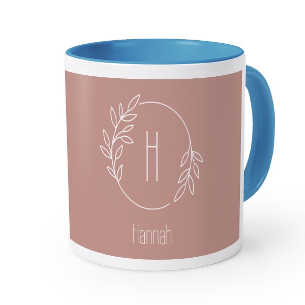 Farbige Tasse blau
