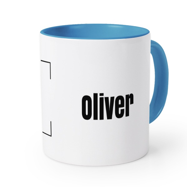 Farbige Tasse blau