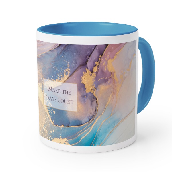 Farbige Tasse blau