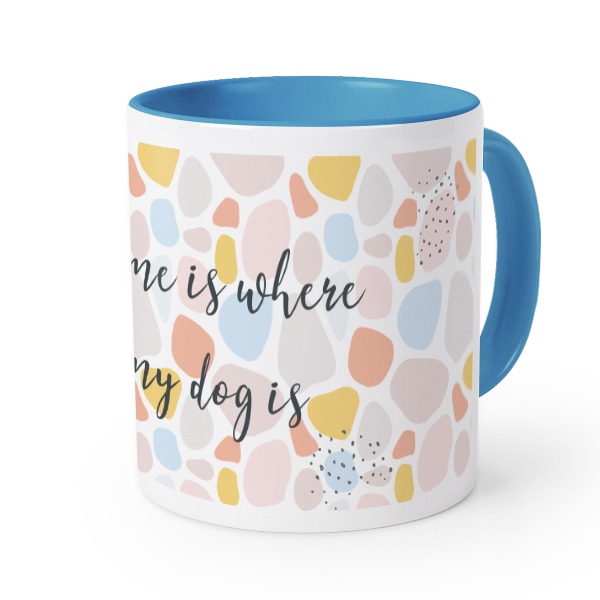 Farbige Tasse blau