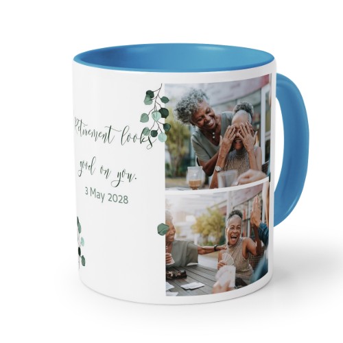 Farbige Tasse blau
