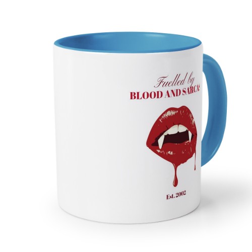 Värillinen muki sininen