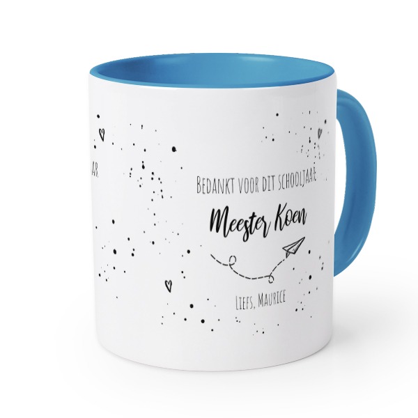 Gekleurde Mok blauw