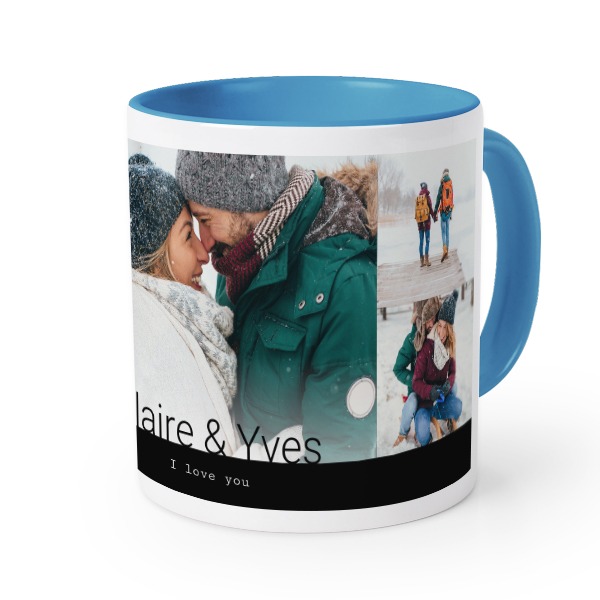 Farbige Tasse blau