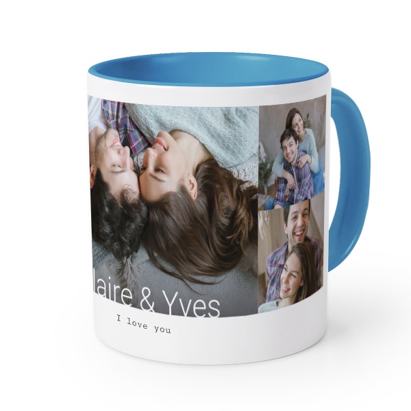 Farbige Tasse blau