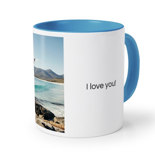 Mugg med fÀrg blÄ Mugg med fÀrg blÄ