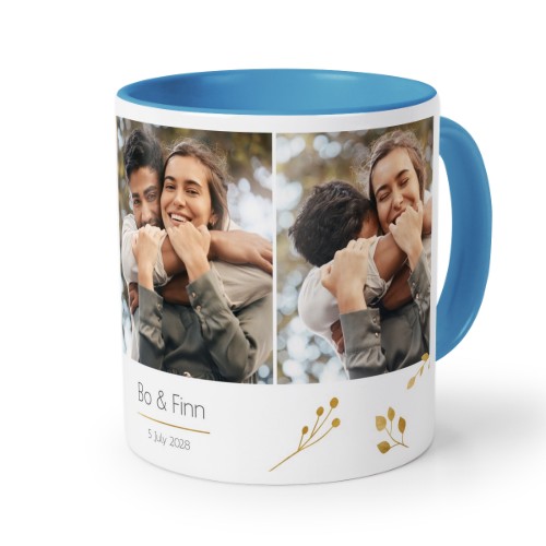 Mugg med färg blå