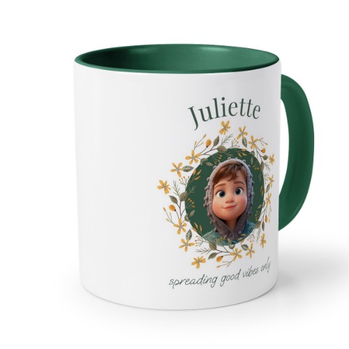 Farbige Tasse dunkelgrün