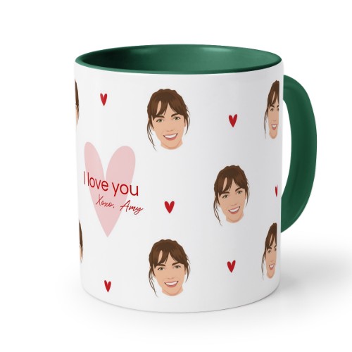 Farbige Tasse dunkelgrün