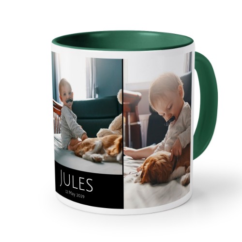 Farbige Tasse dunkelgrün