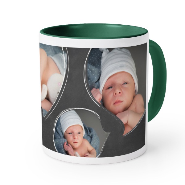 Värillinen muki Tummanvihreä Värillinen muki Tummanvihreä