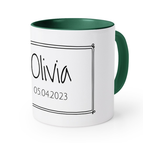 Mug couleur vert impérial