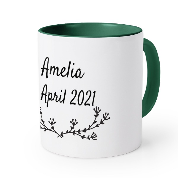 Mug couleur vert impérial