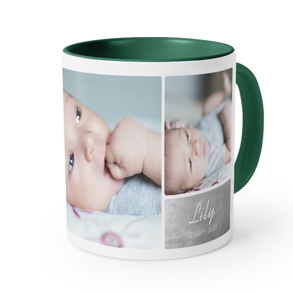 Mugg med färg Mörkgrön