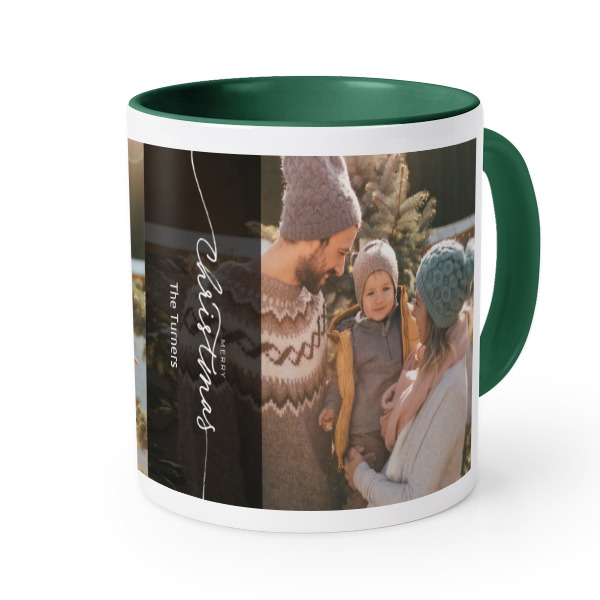 Farget krus Mørkegrønn