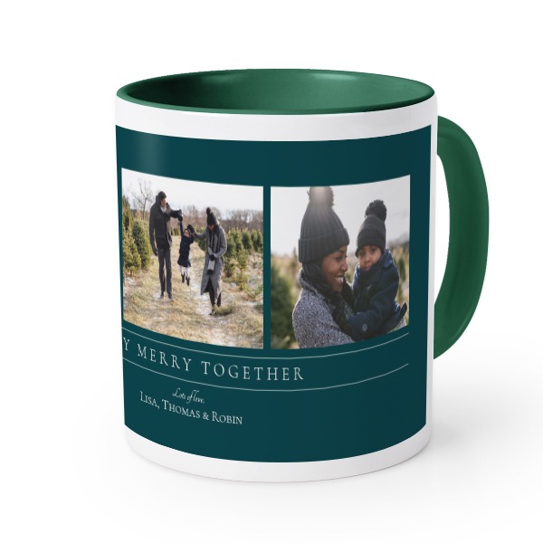 Farbige Tasse dunkelgrün