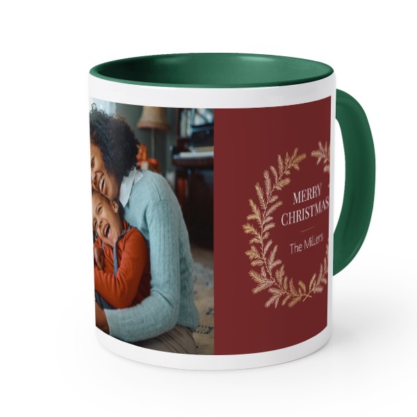 Farbige Tasse dunkelgrün