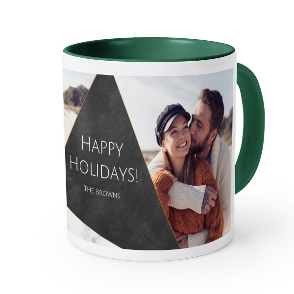 Mugg med färg Mörkgrön