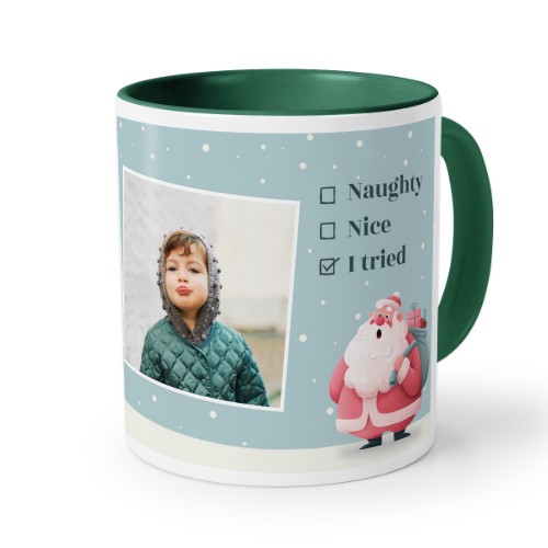Farbige Tasse dunkelgrün