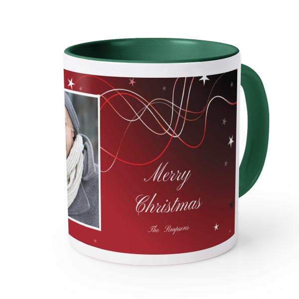 Mugg med färg Mörkgrön