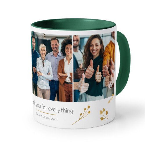 Mugg med färg Mörkgrön Mugg med färg Mörkgrön