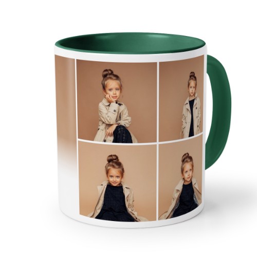 Farvet krus Mørkegrøn