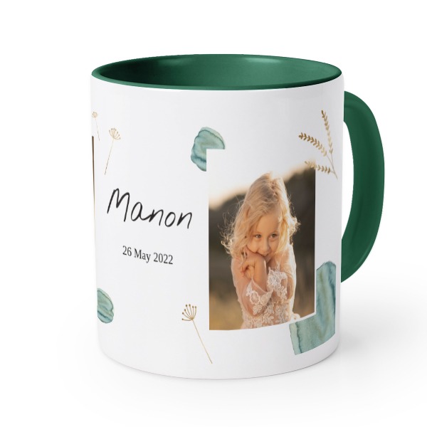 Mug couleur vert impérial