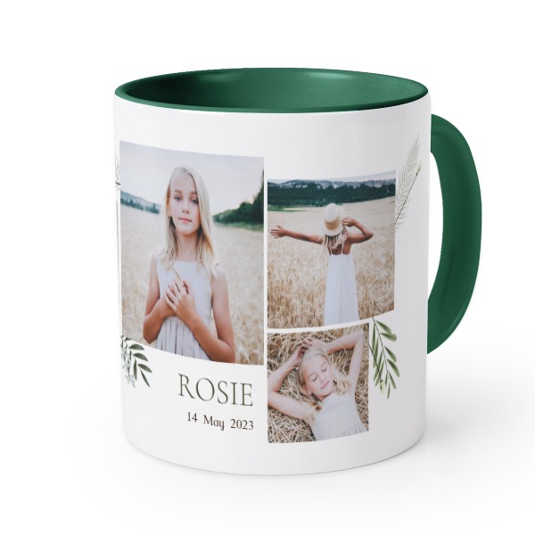 Farbige Tasse dunkelgrün