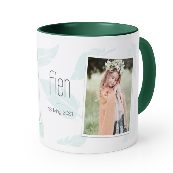 Mugg med färg Mörkgrön