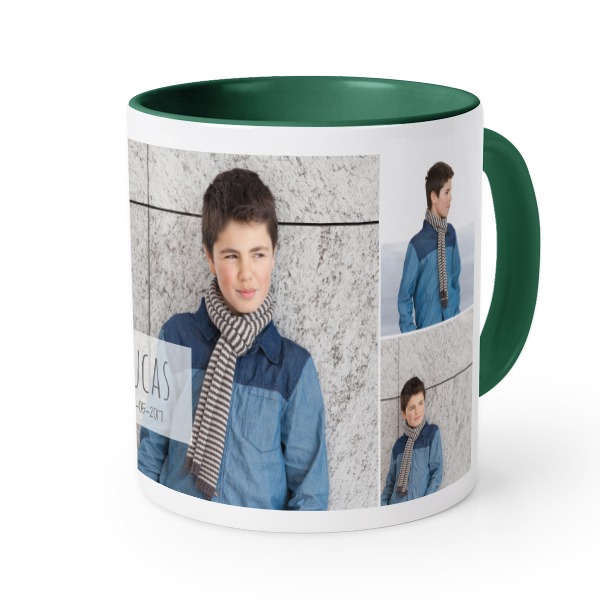 Farbige Tasse dunkelgrün