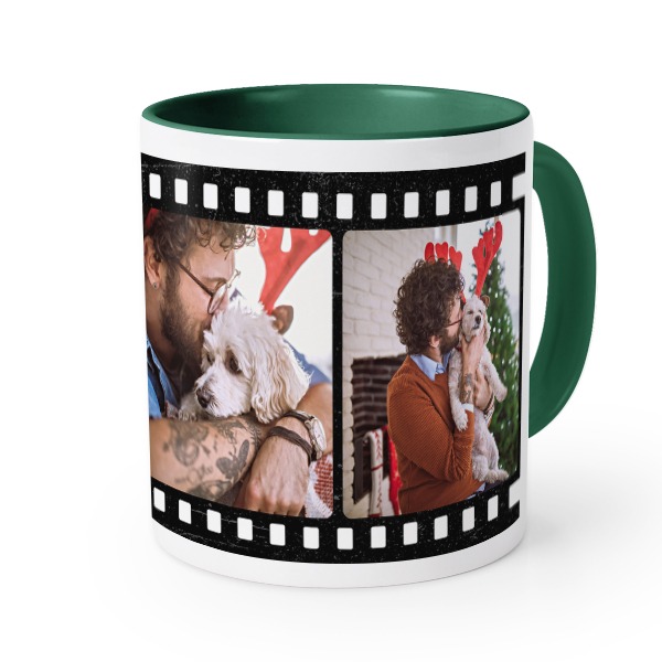 Farbige Tasse dunkelgrün