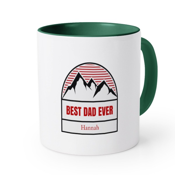 Mugg med fÀrg Mörkgrön Mugg med fÀrg Mörkgrön