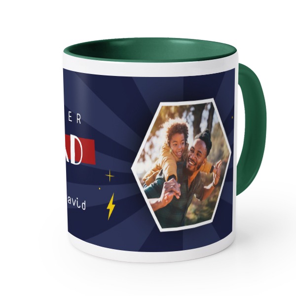 Farbige Tasse dunkelgrün