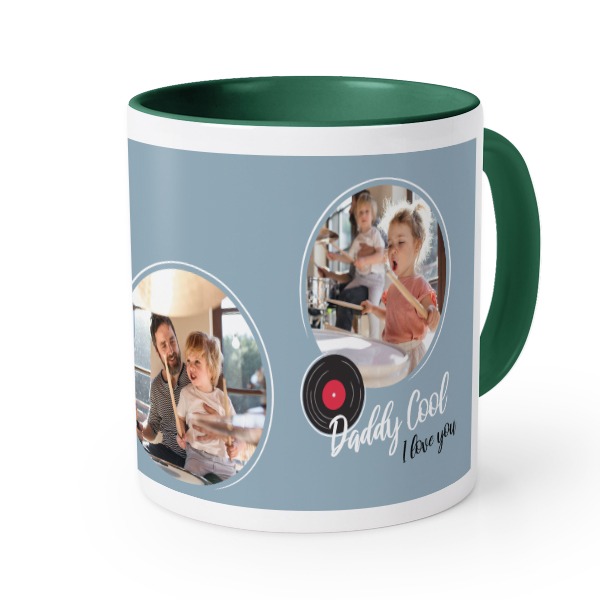 Farbige Tasse dunkelgrün