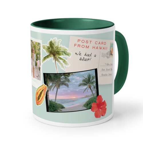 Farvet krus Mørkegrøn