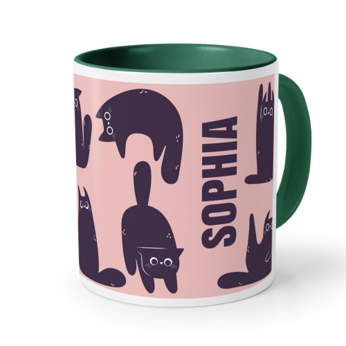 Black Cats Pattern Text only