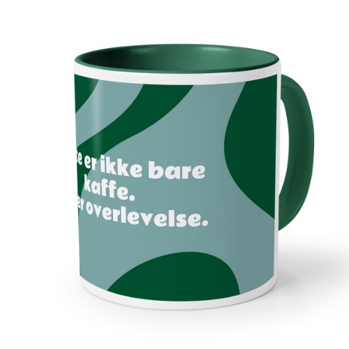 Farvet krus Mørkegrøn Farvet krus Mørkegrøn