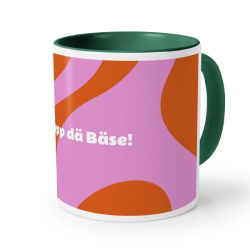 Farbige Tasse dunkelgrün