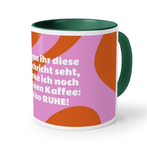 Farbige Tasse dunkelgrün Farbige Tasse dunkelgrün