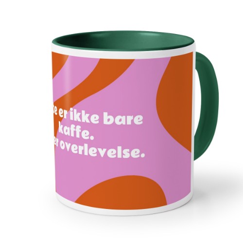 Farget krus Mørkegrønn Farget krus Mørkegrønn