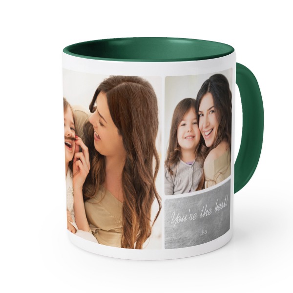 Mugg med fÀrg Mörkgrön Mugg med fÀrg Mörkgrön