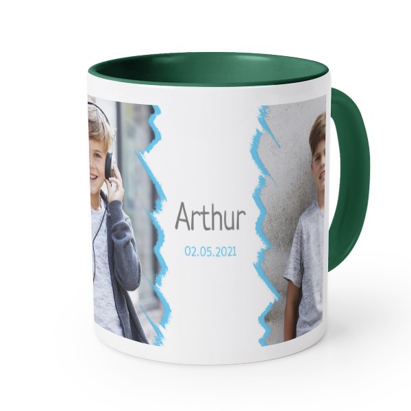 Mugg med fÀrg Mörkgrön Mugg med fÀrg Mörkgrön